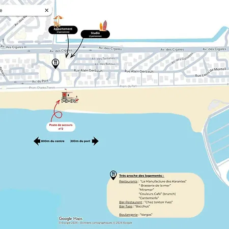 A A 80 Metres De La Plage, Renove, Climatise, Confort * Narbonne-Plage